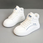 Damen hochflorige Sneakers mit kuscheligem Innenfutter R&B
