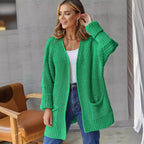 Damen Großer Strickcardigan mit definiertem Rippendesign und praktischen Taschen R&B
