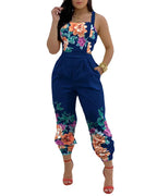 Damen lässiger Overall mit floralem Design R&B