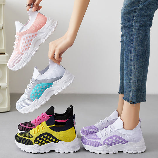 Damen Atmungsaktive und flexible Sneakers mit elastischer Sohle R&B