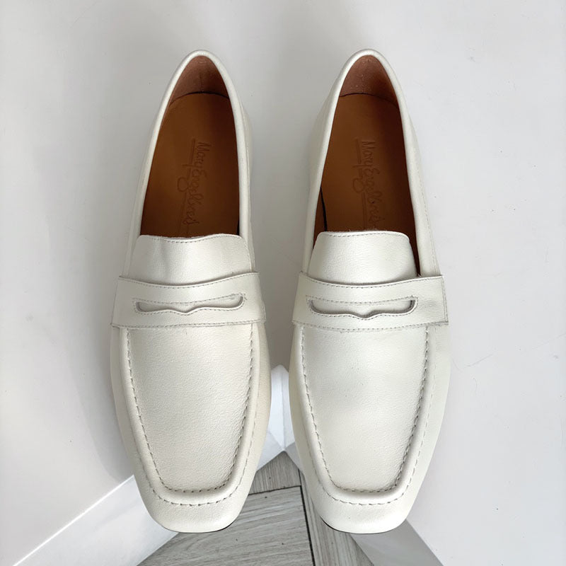 Damen Mokassins aus hochwertigem Wildleder mit eleganter Naht