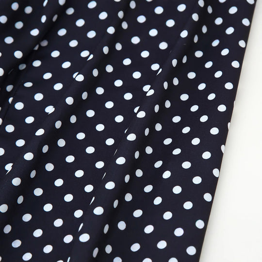 Damen Midikleid mit zarten Spaghetti-Trägern und verspieltem Polka-Dots-Design R&B