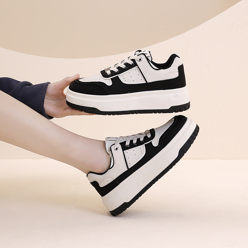 Damen modische Sneakers mit hohem Plateau und atmungsaktivem Design R&B