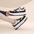 Damen modische Sneakers mit hohem Plateau und atmungsaktivem Design R&B