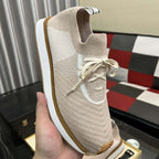 Damen Sportliche Lifestyle Sneakers mit atmungsaktiver Strickoberfläche R&B