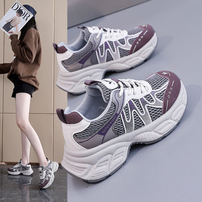 Damen Sportliche Sneakers mit atmungsaktivem Mesh-Obermaterial und dämpfendem Komfort R&B