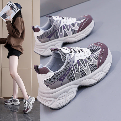 Damen Sportliche Sneakers mit atmungsaktivem Mesh-Obermaterial und dämpfendem Komfort R&B