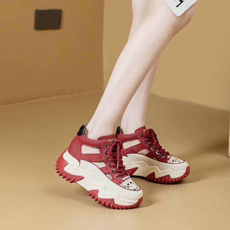 Damen Sportliche High-Top Sneakers mit rutschfester Profilsohle und atmungsaktivem Obermaterial R&B