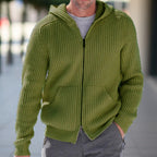 Herren Strickjacke mit strukturierter Oberfläche und praktischen Taschen R&B