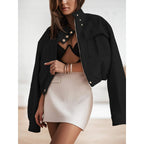 Damen stylische Bomberjacke R&B