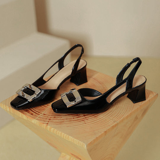 Damen Slingback-Pumps mit modischem Blockabsatz R&B