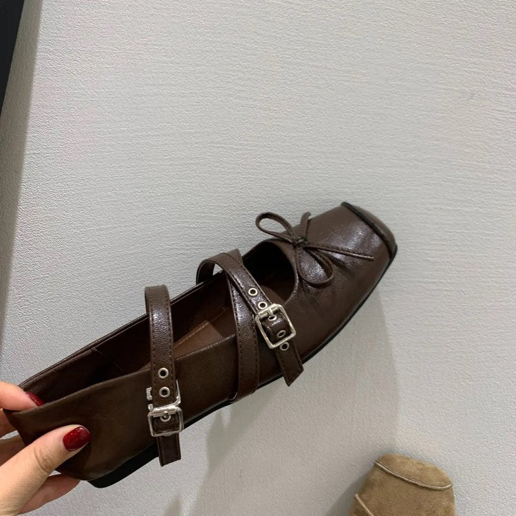 Damen Ballerinas mit dekorativem Riemchen und elegantem Design R&B