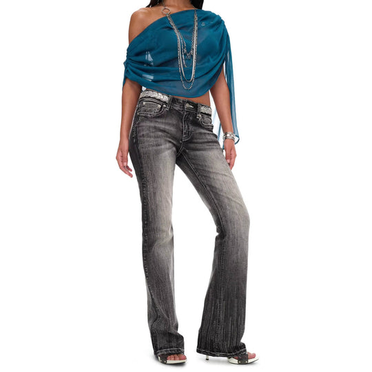 Damen Bootcut Jeans R&B
