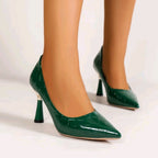 Damen elegante High Heel Pumps mit modernem Blockabsatz R&B
