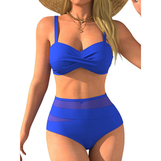 Damen Hochtaillierter Bikini mit modischem Twist R&B