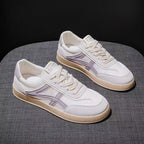 Damen Sneakers im lässigen Retro-Stil mit atmungsaktiven Mesh-Einsätzen und dämpfender Sohle R&B