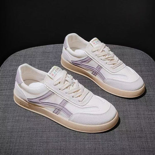 Damen Sneakers im lässigen Retro-Stil mit atmungsaktiven Mesh-Einsätzen und dämpfender Sohle R&B