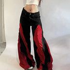 Damen Urban Flared-Hosen mit Kontrastdetails R&B