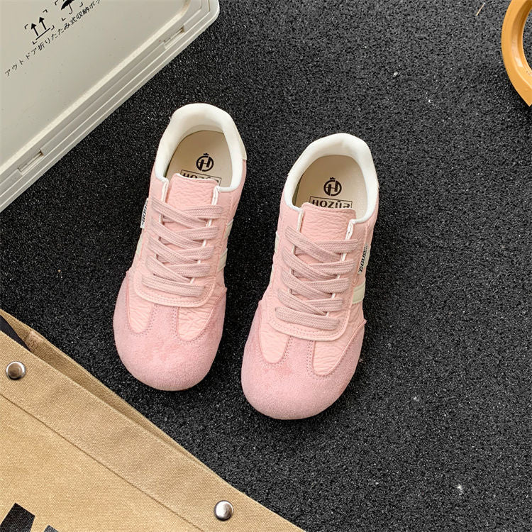 Damen sportive Retro-Sneaker mit hochwertigem Leder von R&B