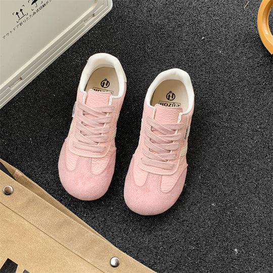 Damen sportive Retro-Sneaker mit hochwertigem Leder von R&B