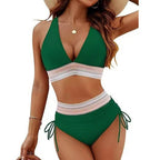 Damen Bikinis mit hoch tailliertem Schnitt und modischen Details R&B