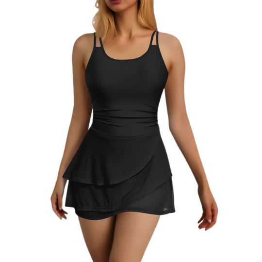 Damen Sportliches Schwimmdress mit elegantem Rock R&B