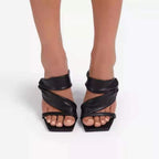 Damen Elegante High Heels mit raffinierter Riemenführung R&B