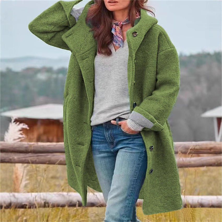 Damen oversized Freizeitmantel mit modischem Schnitt R&B