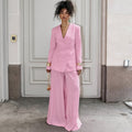 Damen Elegantes Ensemble aus Blazer und weitem Hose R&B