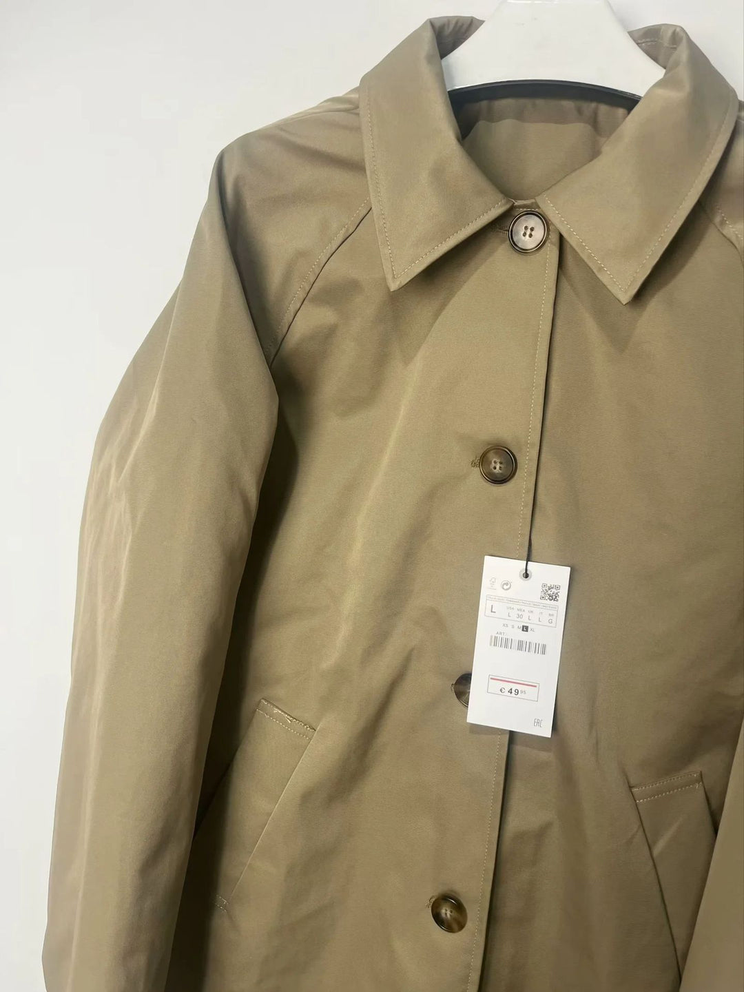 Damen modische Übergangsjacke mit elegantem Stehkragen und praktischen Knopfdetails R&B