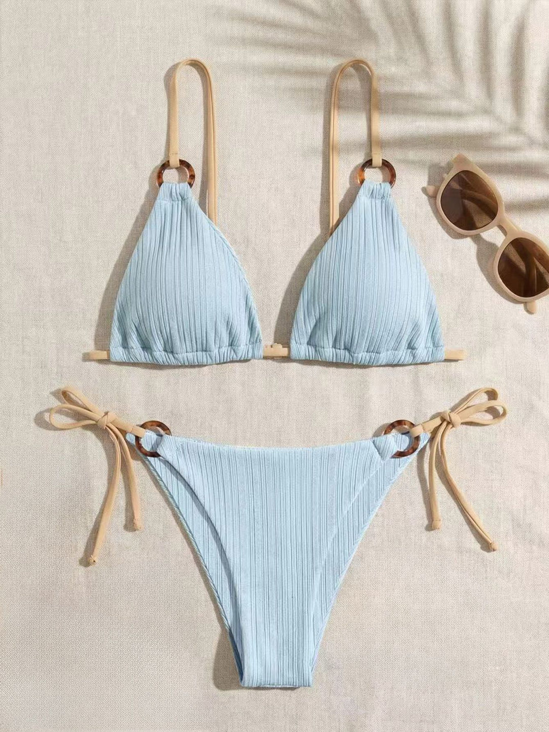 Damen Dreiecksbikini mit verstellbarem Träger R&B