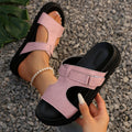 Damen modische Komfortsandalen mit verstellbarem Riemendesign R&B