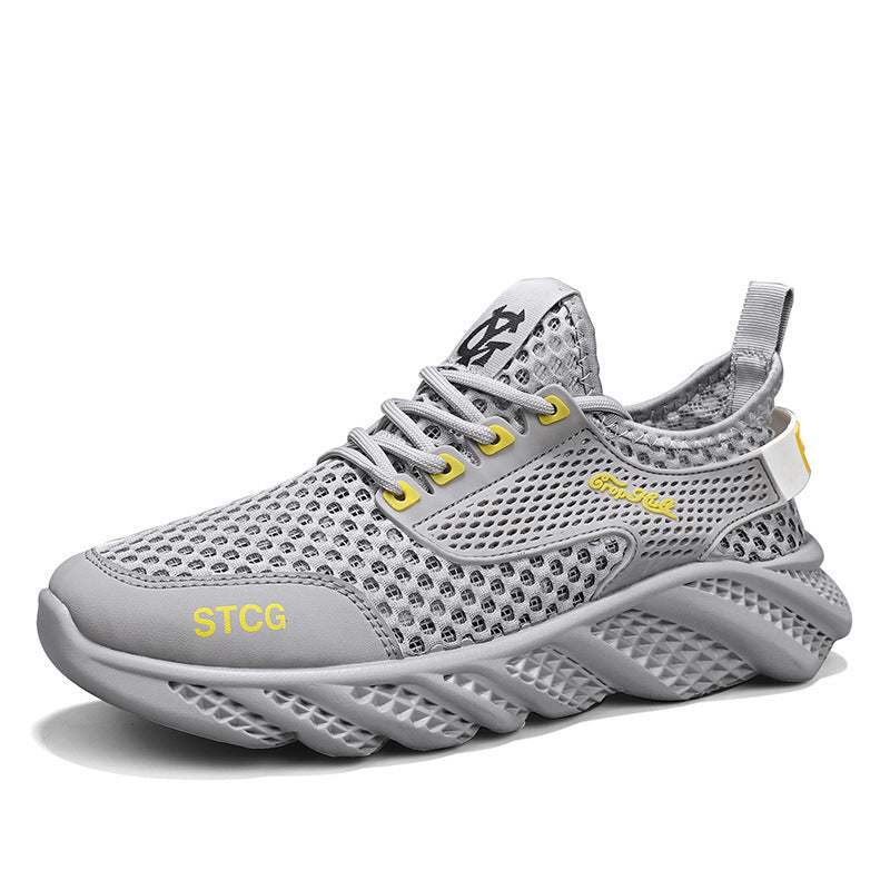 Damen atmungsaktive Mesh-Sneaker mit flexiblem Sohlen-Design