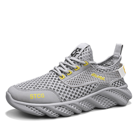 Damen atmungsaktive Mesh-Sneaker mit flexiblem Sohlen-Design R&B