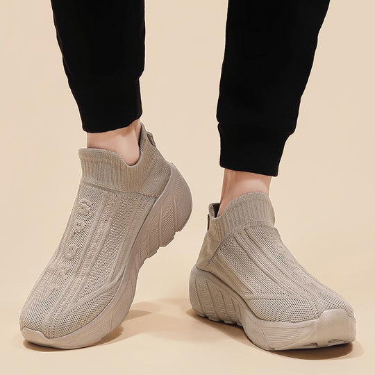 Damen bequeme Strick-Sneaker R&B