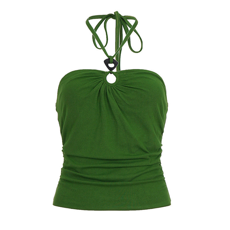 Damen Haltertop mit Schlaufen-Design und figurformender Passform R&B