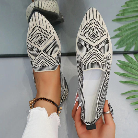 Damen modische Slipper mit Halloween-Motiv und elastischem Obermaterial R&B