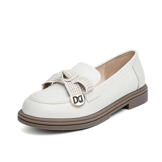 Damen Elegante Mokassins mit modischem Schleifendesign R&B