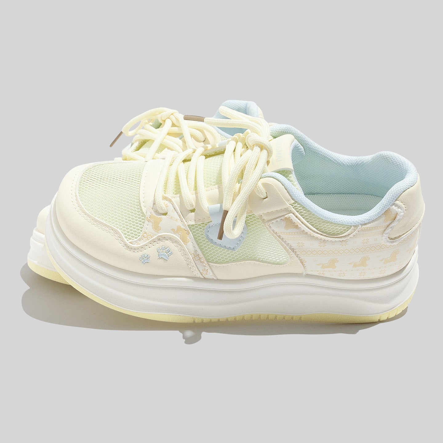 Damen Atmungsaktive Sneakers mit innovativem Komfortsystem und elastischen Schnürsenkeln