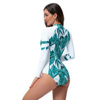 Damen Surfanzug mit langem Arm und floralem Design R&B