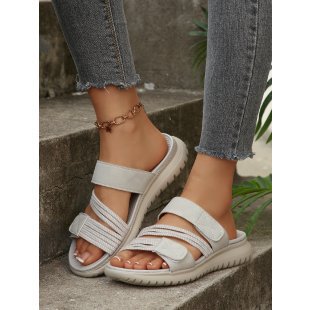 Damen Komfortable Riemchensandalen mit ergonomischem Fußbett und rutschfester Sohle R&B