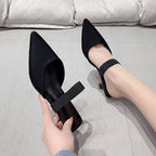 Damen Slingback-Pumps mit elegantem spitzem Design und komfortablem Fersenriemen R&B