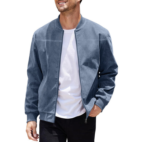 Herren stylische Bomberjacke mit sportlichem Schnitt R&B