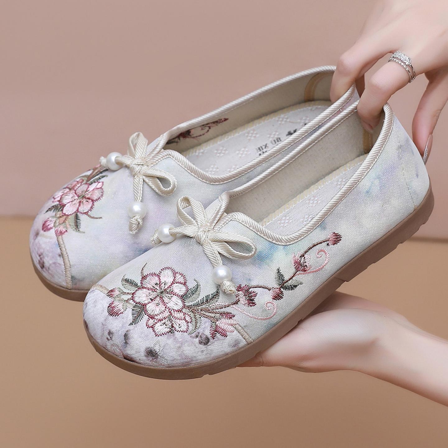 Damen Blumenausgestattete Ballerinas R&B