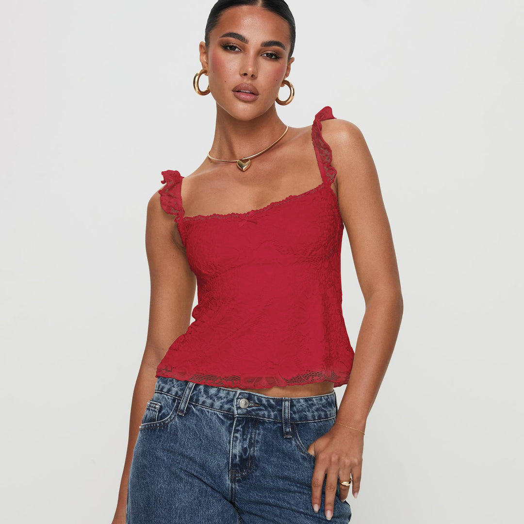 Damen Spitzen Top R&B