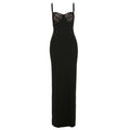 Damen Elegantes Maxikleid mit Spitzenoberteil und figurbetontem Schnitt R&B