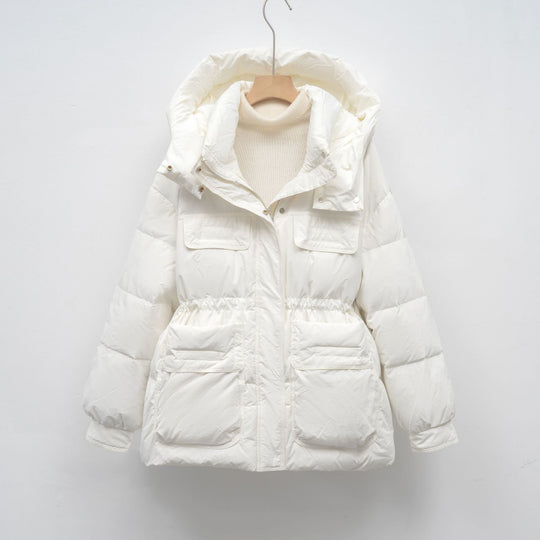Damen gesteppte Winterjacke mit voluminösem Schnitt und praktischen Taschen R&B