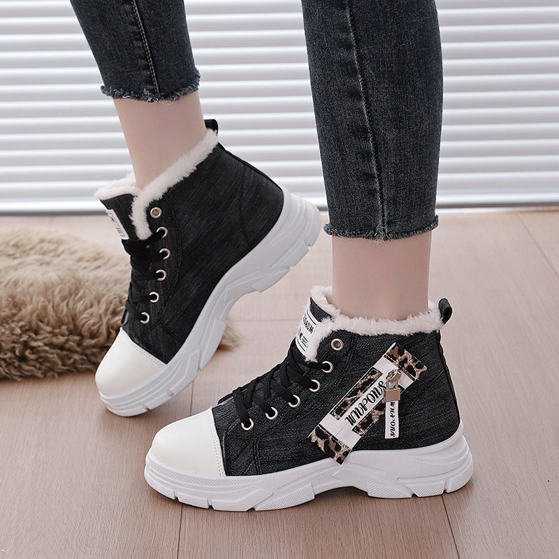 Damen Hohe Sneakers mit wärmendem Innenfutter und robuster Sohle R&B