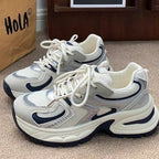 Damen Sportliche Sneakers mit atmungsaktiver Mesh-Oberfläche und dämpfender Zwischensohle R&B