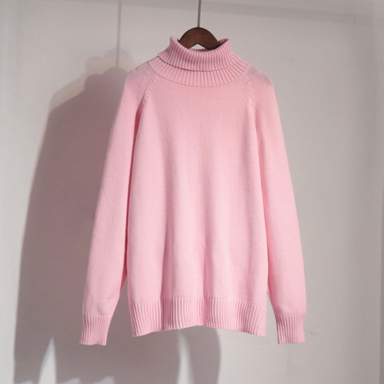 Damen Feinstrickpullover mit hohem Kragen R&B